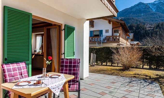 Kruen Appartement | Appartement "Barmsee Alpenblick" avec vue sur les montagnes, terrasse privée et Wi-Fi