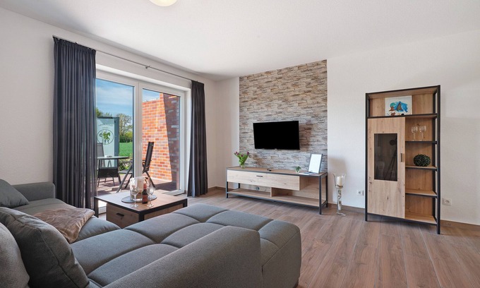 Lastrup Appartement | Appartement "Anna 2" avec terrasse privée, jardin partagé et Wi-Fi