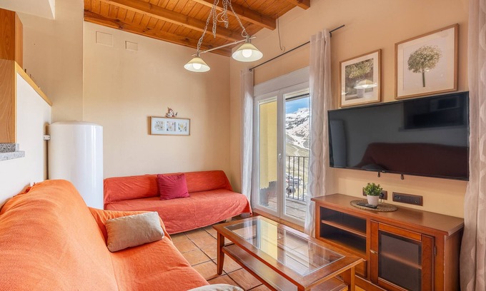 Pradollano Appartement | Appartement de vacances "Duplex 23 A" près des pistes avec terrasse privée et Wi-Fi