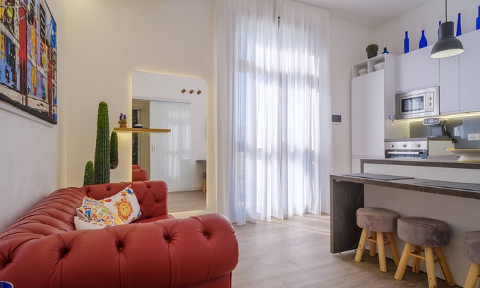 San Cataldo Appartement | Appartement de vacances Fico D'India avec vue sur la mer, terrasse et Wi-Fi.