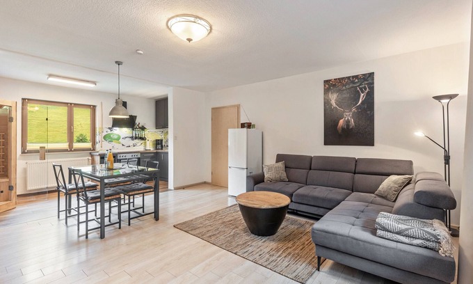 Gammelsbach Appartement | Appartement de vacances "Helmenhube 2" avec sauna, jardin communautaire et Wi-Fi