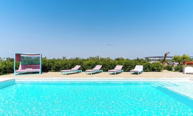 Galatone Appartement | Appartement de vacances "Le Scuderie 1" avec piscine partagée, terrasse partagée et Wi-Fi