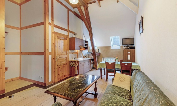 Krostitz Appartement | Appartement 'Ferienwohnung Nr 5 Kiefer' avec jardin partagé et Wi-Fi