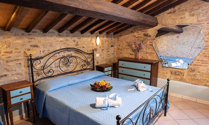 Castiglione del Lago Appartement | Appartement de vacances Pucciarelli pour 4 - 8 personnes avec 2 chambres à coucher - Maison mitoyenn