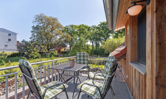 Alt Zeschdorf Appartement | Appartement "Schafstube" avec terrasse partagée, jardin partagé et Wi-Fi