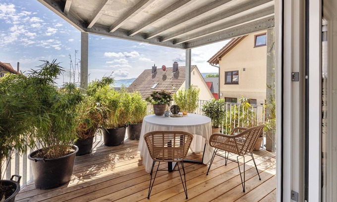 Gaienhofen Appartement | Appartement "Seeapartment Höri" avec balcon et Wi-Fi
