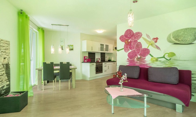 Sipplingen Appartement | Appartement de vacances "Orchidée" avec grande terrasse sur vue sur lac, barbecue, Wi-Fi et TV