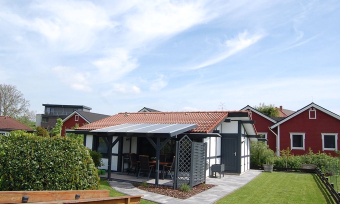 Hollern Maison | Maison de vacances 'Ferienhaus Elb-diek' avec terrasse privée, jardin privé et Wi-Fi
