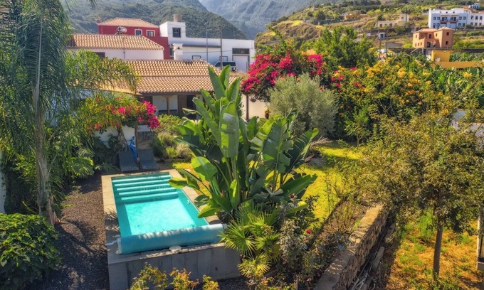 San Andres y Sauces Maison | Maison de vacances 'El Bebedero De Los Sauces' avec vue sur la mer, piscine privée et Wi-Fi