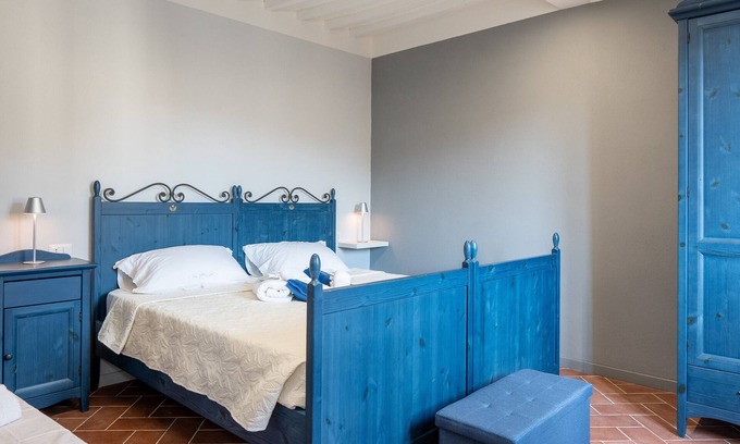 Foiano della Chiana Maison | Maison de vacances 'Stanza Azzurra' avec Wi-Fi et climatisation