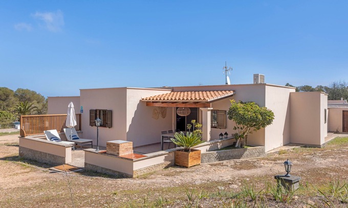 Formentera Maison | Maison de vacances 'Ca N'Alicia Des Bosch' avec vue sur les montagnes, terrasse privée et Wi-Fi
