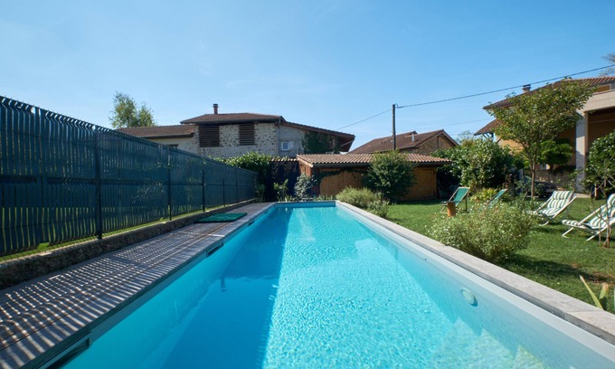 Izeron Villa | Maison de vacances "Chez Nous" avec vue montagne, piscine privée et Wi-Fi