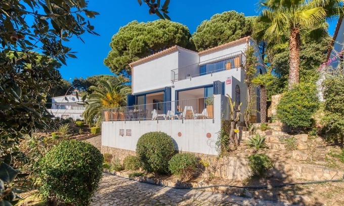 Tossa de Mar Maison | Maison de vacances "Costacabana - Casa Adora" avec vue sur la montagne, piscine partagée et Wi-Fi