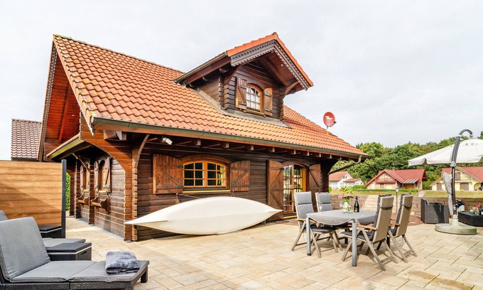 Steinbild Maison | Maison de vacances 'Das Alpenhaus An Der Ems' avec vue sur le lac, terrasse privée et Wi-Fi