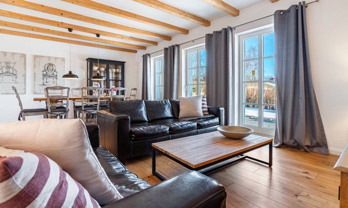 Putbus Maison | Maison de vacances 'Hof Vilmnitz 22 B' avec terrasse privée, jardin privé et Wi-Fi