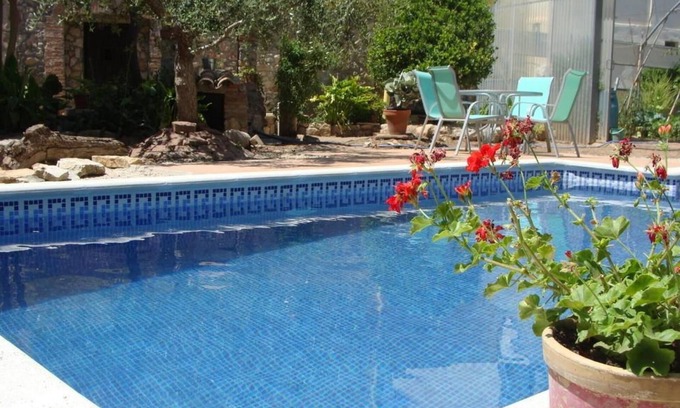 Alcover Maison | Maison vacances 'Hort De La Cinteta' avec vue sur la montagne, piscine privée et climatisation