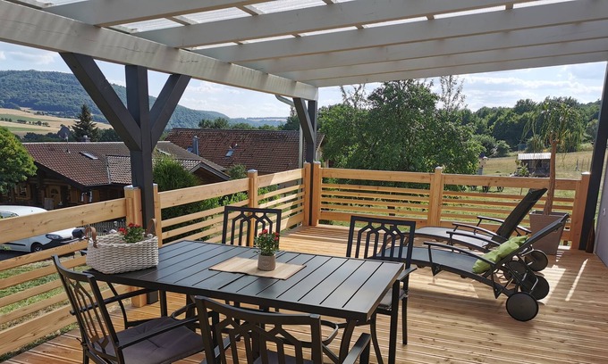 Wartmannsroth Maison | Holiday home in nature with a large terrace and a wide view.