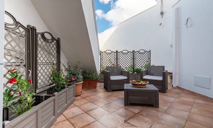 Mesagne Maison | Maison de vacances 'L'Atelier' avec jardin privé, Wi-Fi et climatisation