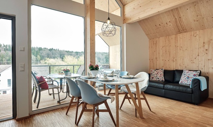 Bad Saulgau Chalet De Ski | Maison de vacances 'Luxus Chalet Nr 7b' avec vue sur la mer, Wi-Fi et climatisation