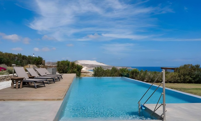 Milos Maison | Maison de vacances 'Olive' avec vue sur la mer, Wi-Fi et climatisation