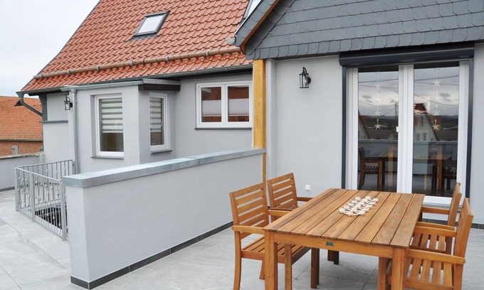 Westerhausen Maison | holiday home on Mühlenberg in Westerhausen with garage on the edge of the Harz