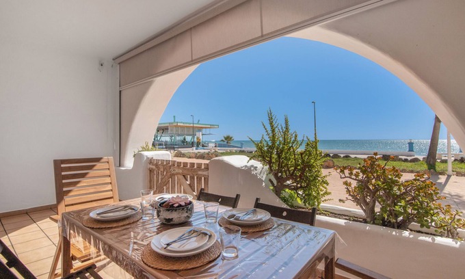 Sector P - Palmito Maison | Maison de vacances 'Primera Linea En Matalascañas' avec vue sur la mer, Wi-Fi et climatisation