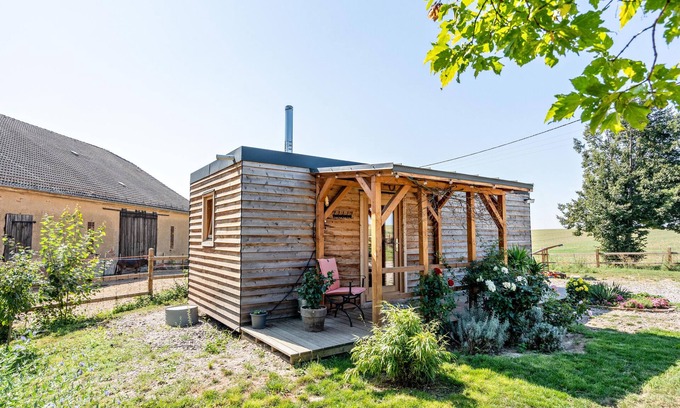 Lommatzsch Maison | Maison de vacances 'Tinyhaus Im Eselgarten' avec terrasse privée, jardin privé et Wi-Fi