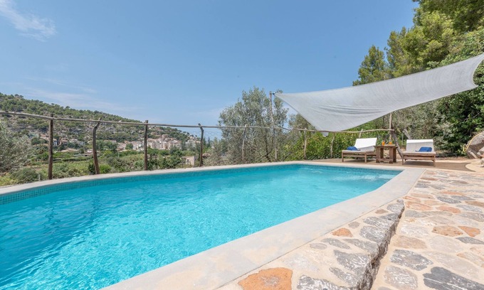 Puerto de Soller Maison | Maison de vacances "Villa Cami de la Mar" avec vue sur les montagnes, Wi-Fi, jardin et terrasse.