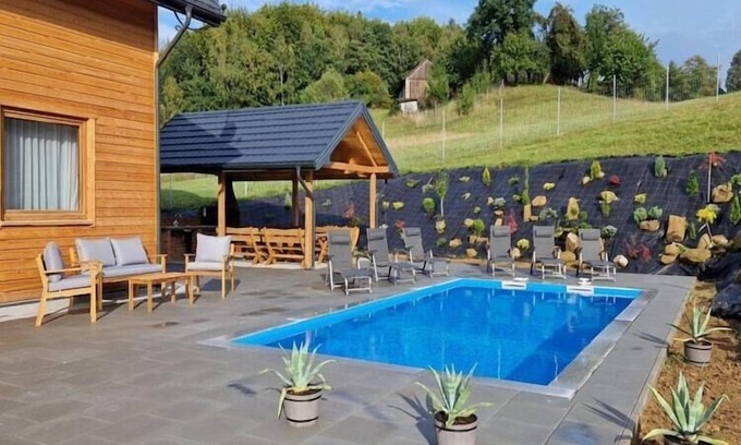 gmina Iwierzyce Maison | Maison de vacances avec piscine, Iwierzyce