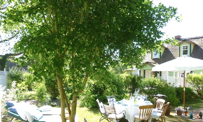 Klein Bollhagen Maison | Maison de vacances près de la plage avec un mobilier haut de gamme, jardin, cheminée, WiFi