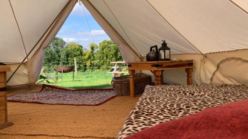 Lacey Green Autre | Home Farm Radnage Glamping Bell Tent 8, with Log Burner and Fire Pit