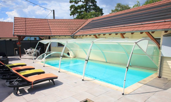 Gertwiller Maison | Homerez - Maison à 15 km des pistes pour 4 pers. avec piscine, sauna et jardin
