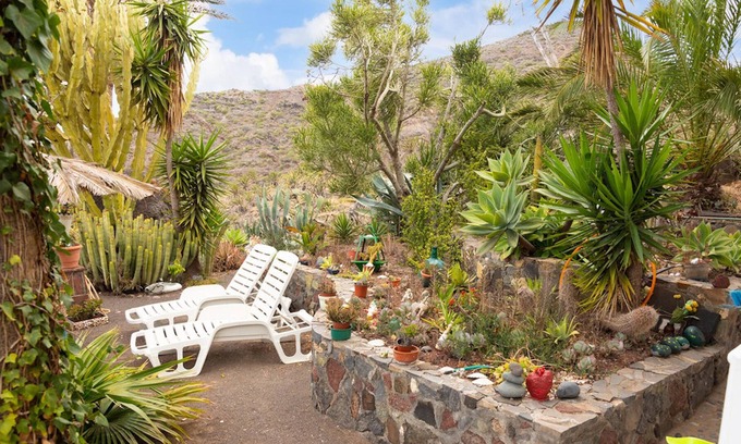 Vallehermoso Maison | Homerez - Maison à 3 km de la plage pour 3 pers. avec jardin à Vallehermoso