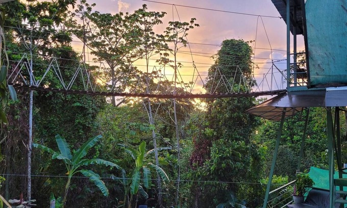 Parrita Maison | Cabane dans les arbres Tarzan Honeymoon - Profitez du coucher de soleil, climatisation, piscine, tyroliennes