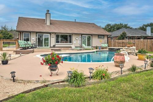 Hutto Maison | Hot Tub, Pool, and Fire Pit Gorgeous Hutto Home