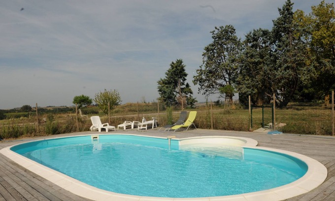 Cintegabelle Maison | Maison 15 personnes sur coteaux du Lauragais - Parc avec piscine - 7 chambres