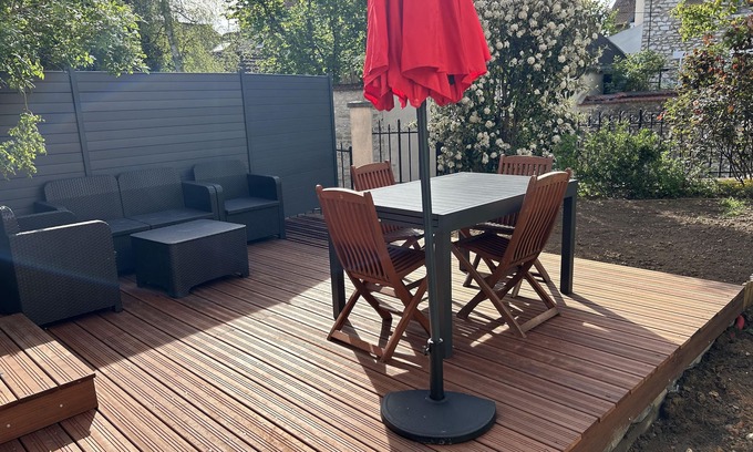 Mantes-la-Jolie Maison | Maison - 2 chambres - salon d'été et jardin indépendant