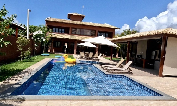 Itacimirim Maison | Maison 6/4 (5suítes air), la piscine, la maison, cuisinier, de la sécurité, 480 m2