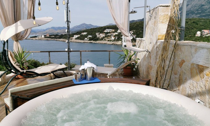 Utjeha Maison | House Carpe Diem with the best sea view and with 3 Jacuzzi