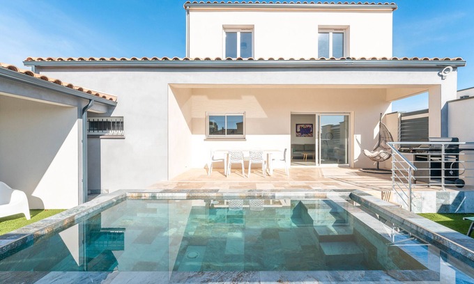 Saint-Genies-de-Malgoires Maison | Maison avec piscine privée, Wi-Fi et climatisation