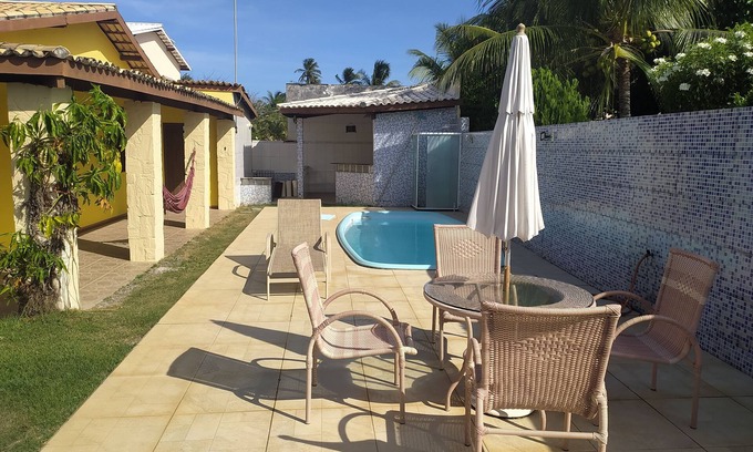 Barra do Jacuipe Maison | Maison en cond. Jacuípe Villages avec piscine pour un hébergement familial