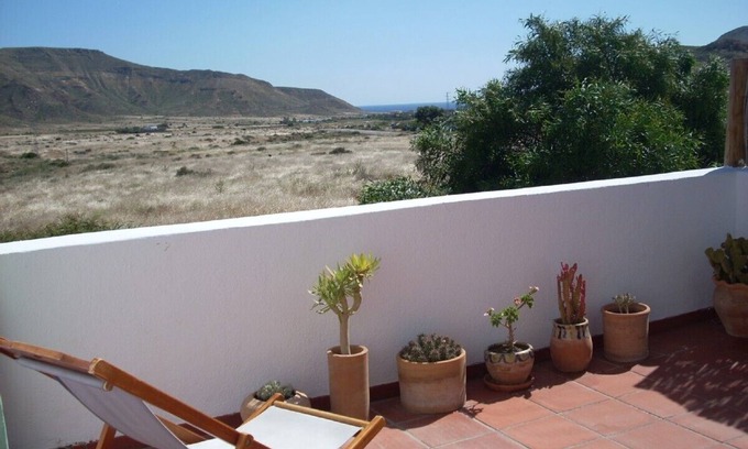Rodalquilar Maison | Maison dans la vallée de Rodalquilar avec terrasse et vue sur la mer