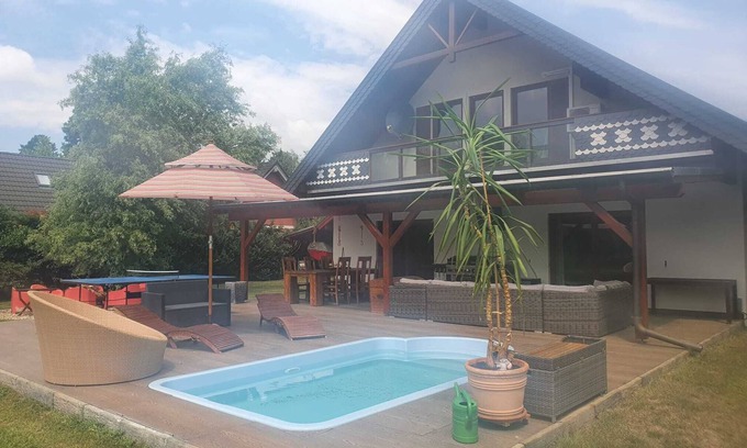 Maust Maison | House in Teichland Pool, sauna, fireplace on the Cottbus Baltic Sea with proximity to the Spreewald
