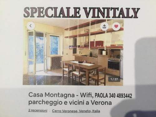 Cerro Veronese Appartement | House in the Mountains - greenery near Verona