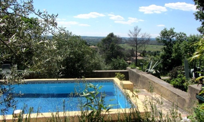 Sommieres Maison | Demeure de rêve, vue exceptionnelle, béauté, calme, jardins et piscine