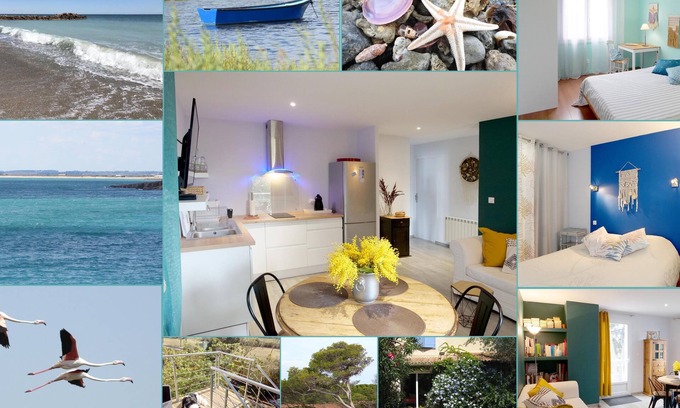 Vic-la-Gardiole Cottage | Gîte de 2 chambres avec jardin à 2 km de la mer entre Montpellier et Sète