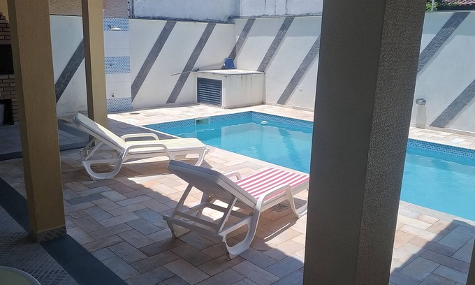 Cidade Nova Peruibe Maison | Maison avec piscine, Peruíbe - Carnaval - 50 m de la plage
