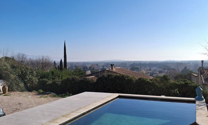 Pujaut Maison | Maison avec vue imprenable