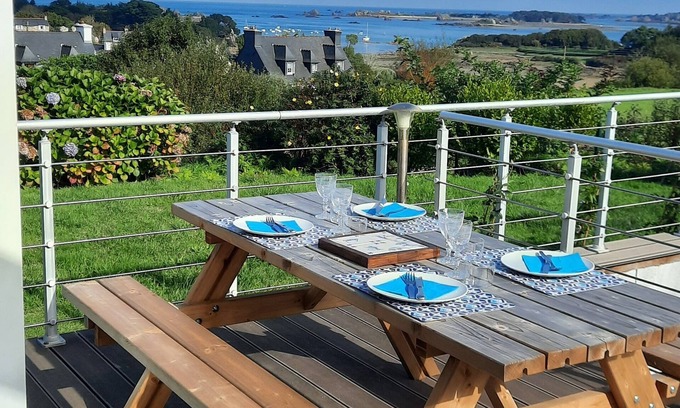 Penvenan Maison | Maison avec vue panoramique exceptionnelle à 180° à BUGUELES -PENVENAN