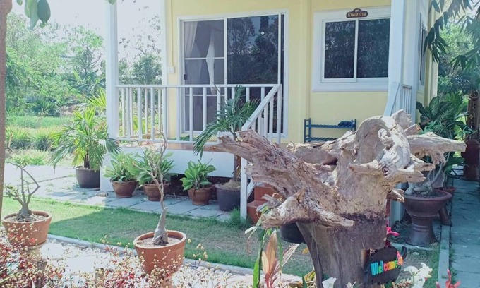 Bang Chalong Maison | Maison avec vue sur le jardin